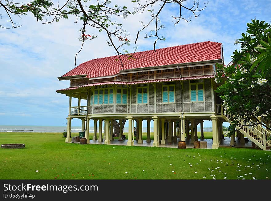 Maruekhathayawan palace in Thailand