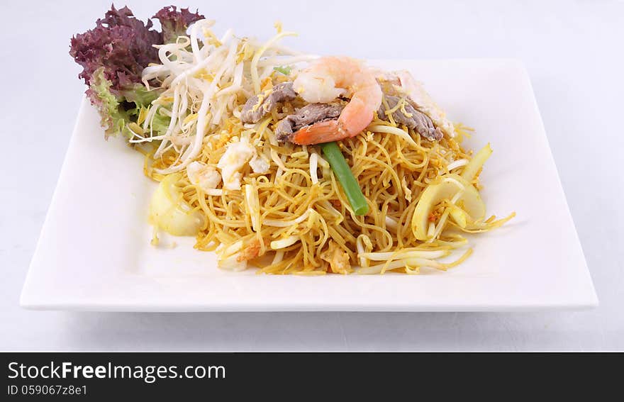 Thai popular food from restaurant. Thai popular food from restaurant.