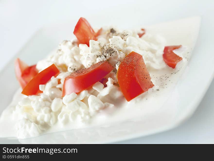 The cottage cheese