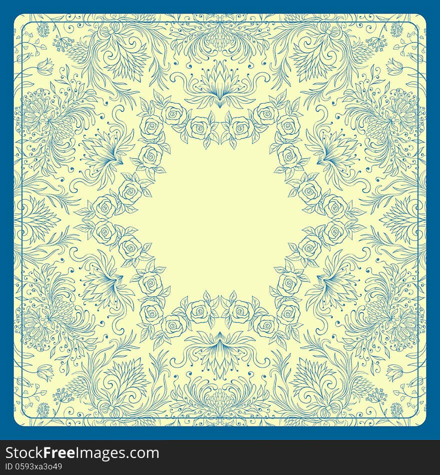 Vector ornamental background.