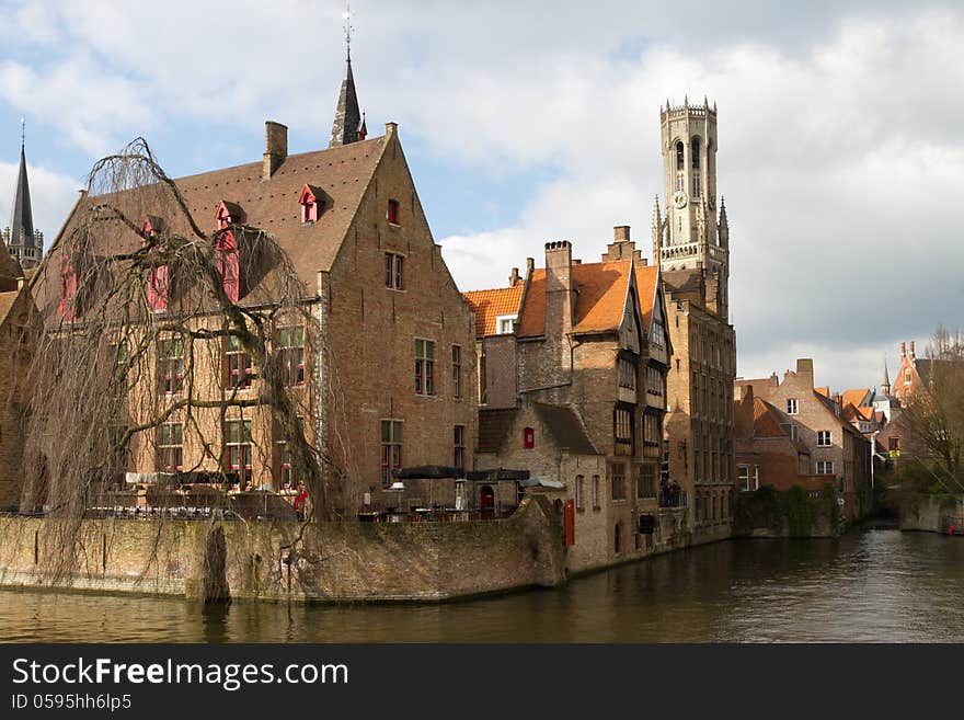 View Of The Canals Of Bruges 3