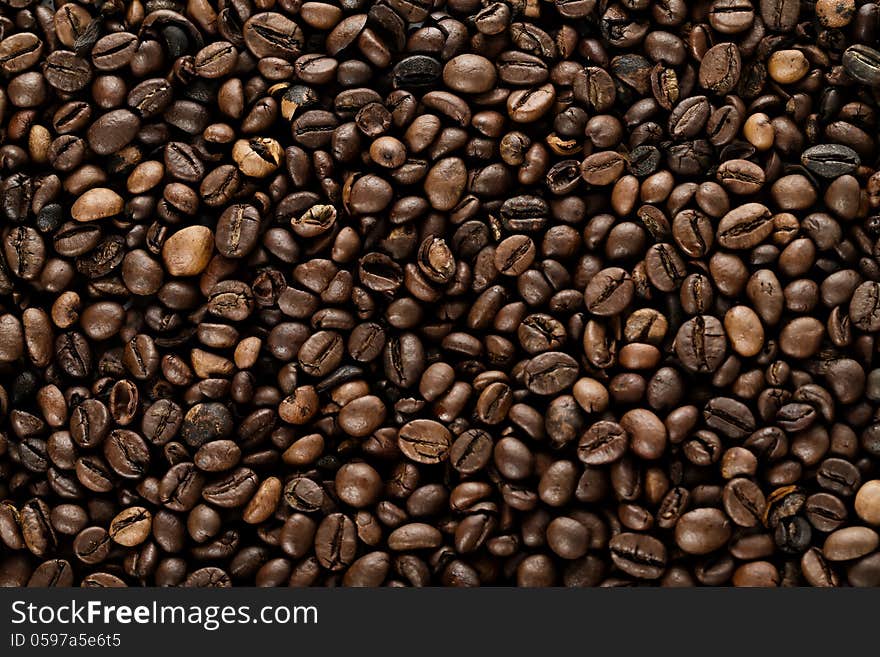 Brown Coffee beans abstract background