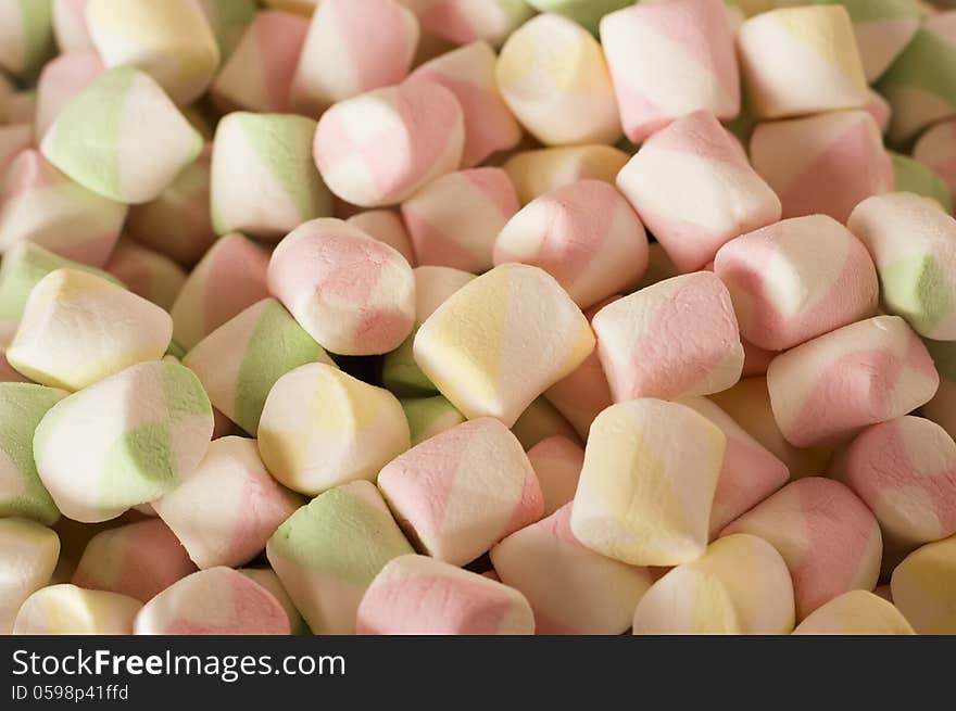 Colorful candy in bowl for kids