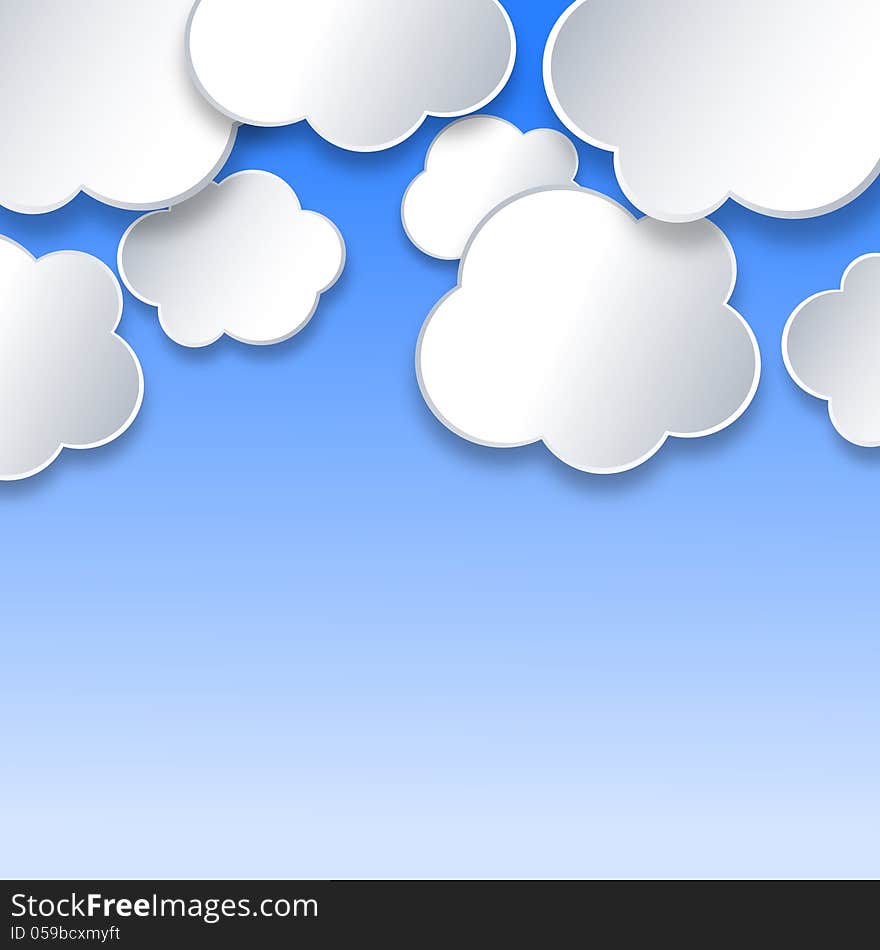 White Clouds On Blue Sky