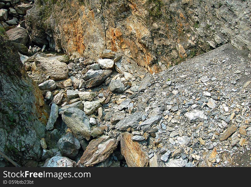 Any size of rocks in mountain