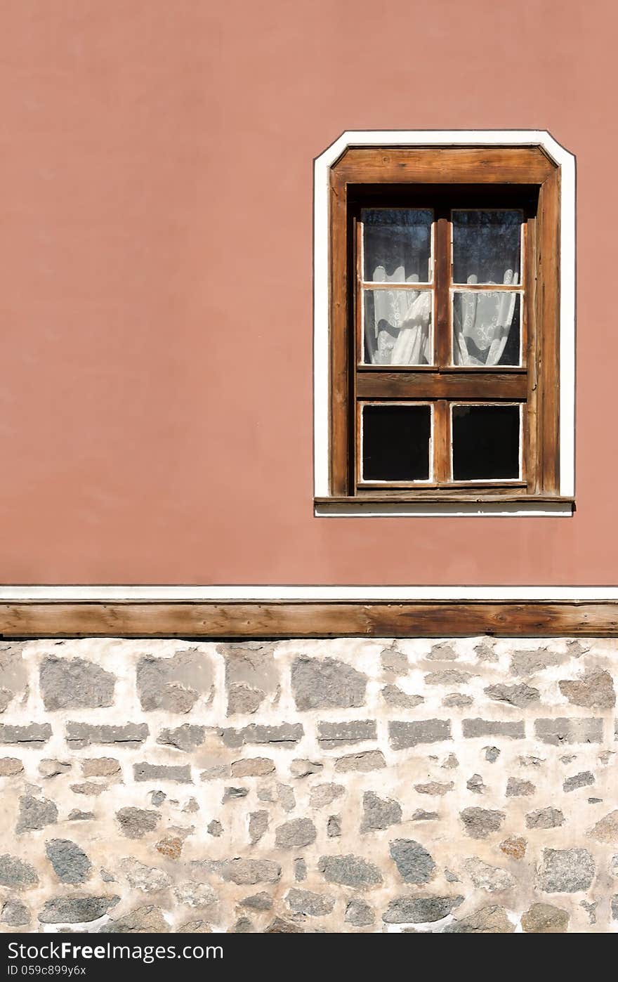 Facade of the old house, Plovdiv, Bulgaria