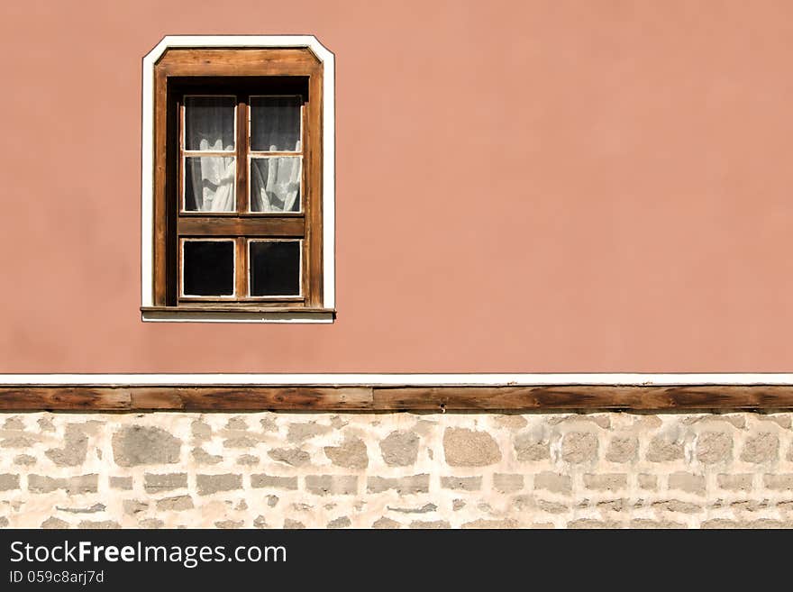 Facade Of The Old Building In Plovdiv, Bulgaria