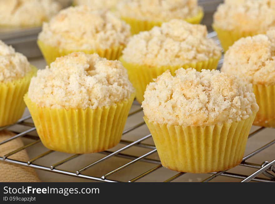 Lemon Muffins Cooling