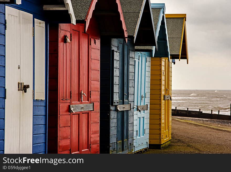 Colorful Beach Huts