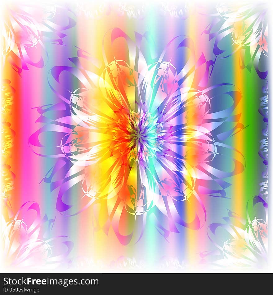 Floral background of different color