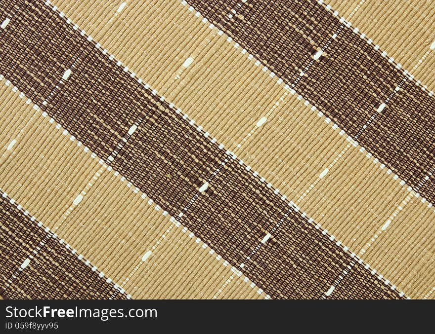 Brown fabric striped texture