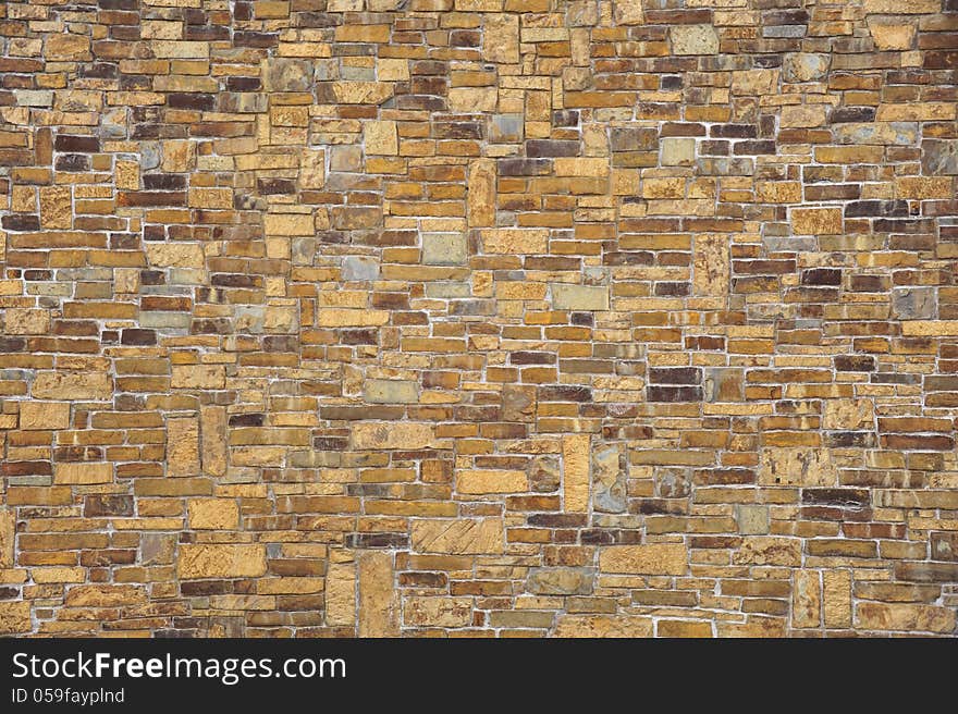 Wall of different colored bricks. Wall of different colored bricks