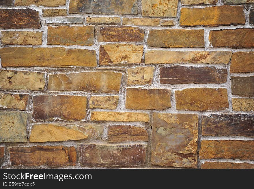 Wall of different colored bricks. Wall of different colored bricks