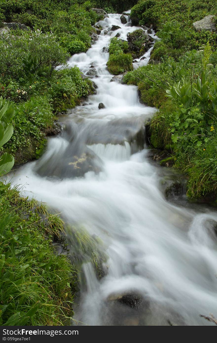 Rapid mountain stream