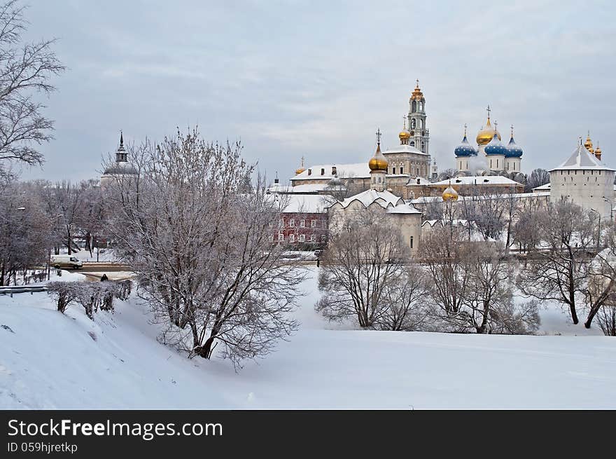 Holy Trinity Sergius Lavra in winter