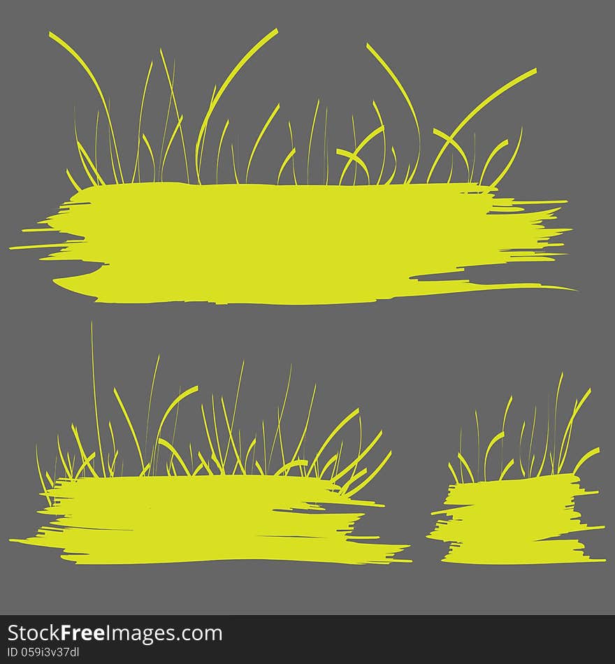 Green grass banner