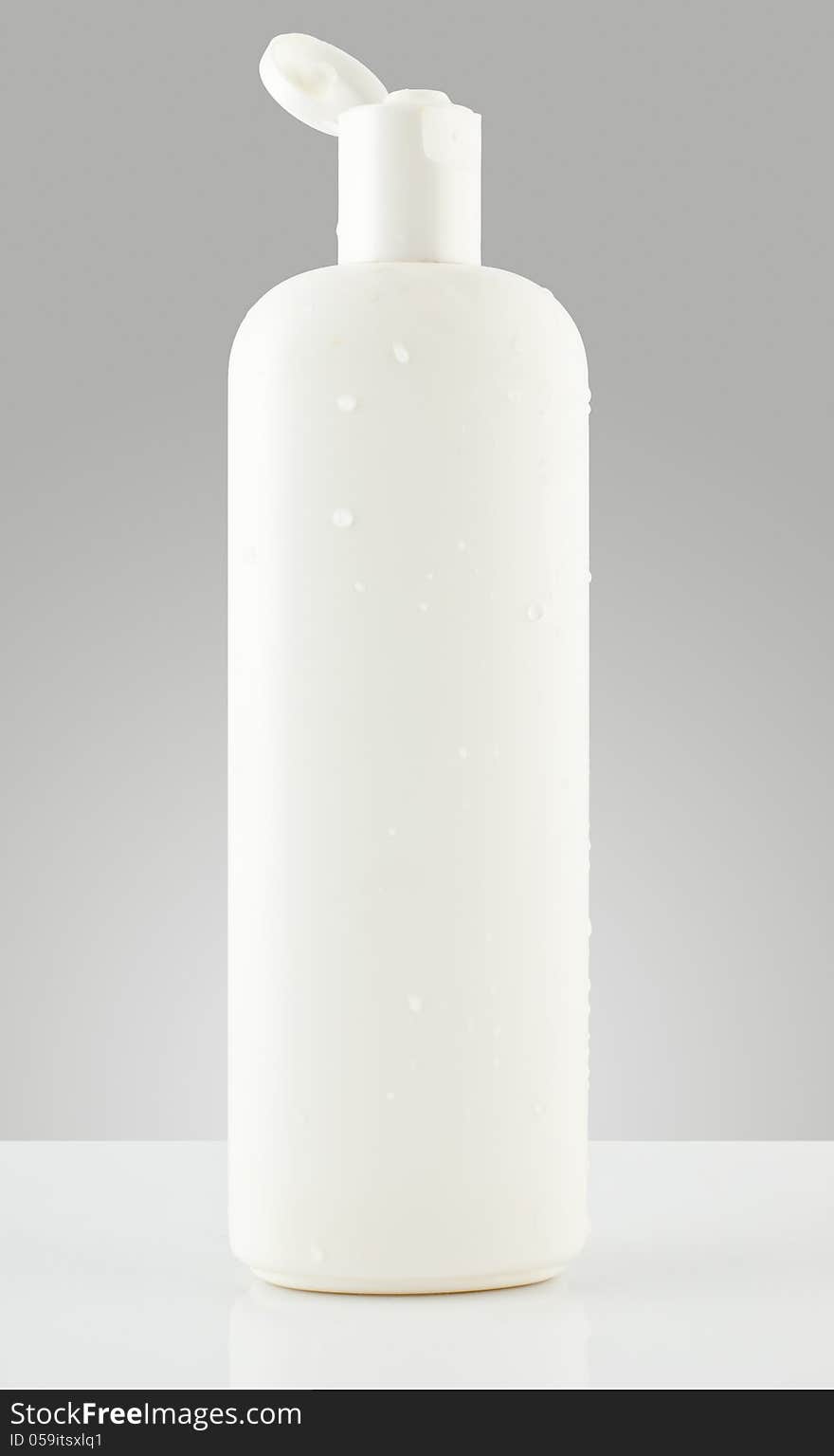 grayscale white plastic bottle