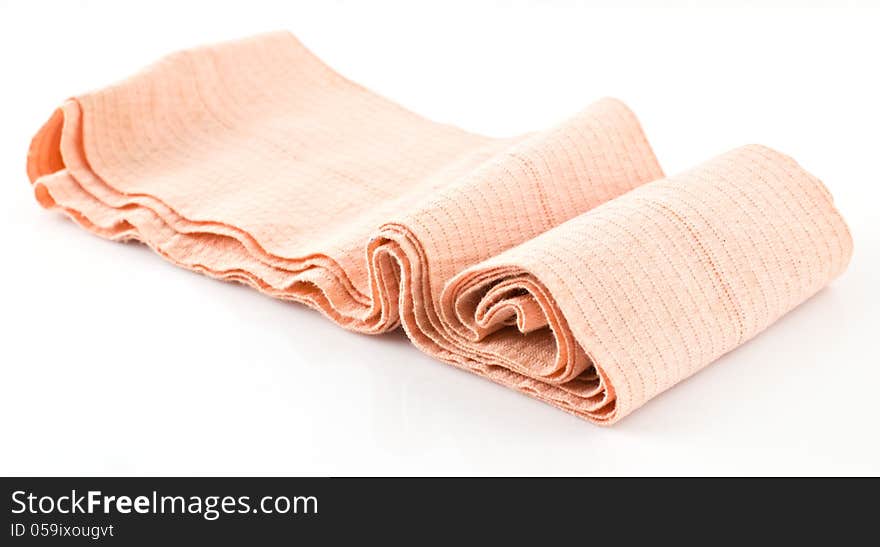 Elastic bandage on white background