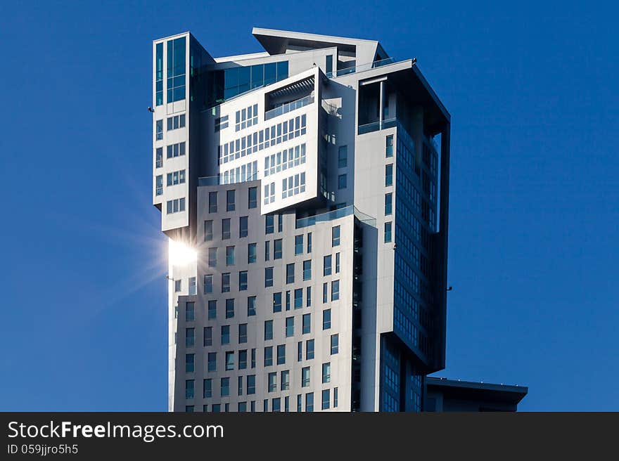 Modern building in Gdynia, Poland. Modern building in Gdynia, Poland