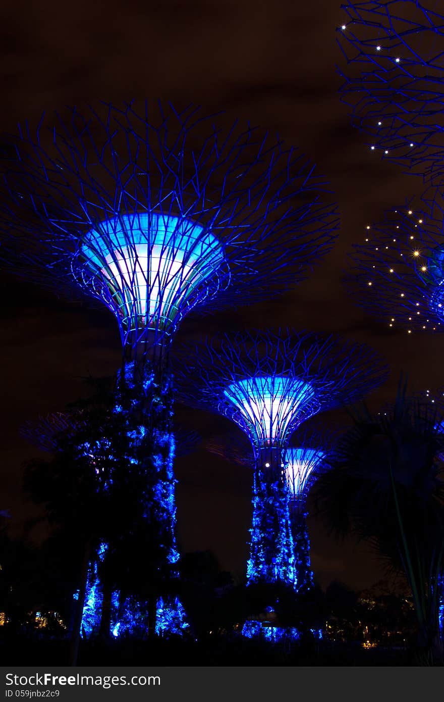 Garden by the bay , the most beautiful garden in singapore. Garden by the bay , the most beautiful garden in singapore