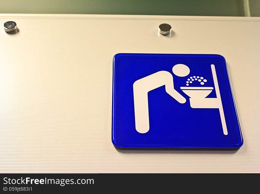 Drinking water sign