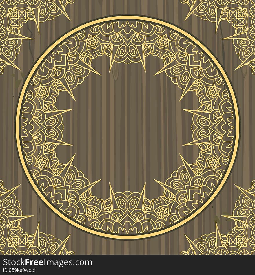 Ornate Wooden Background