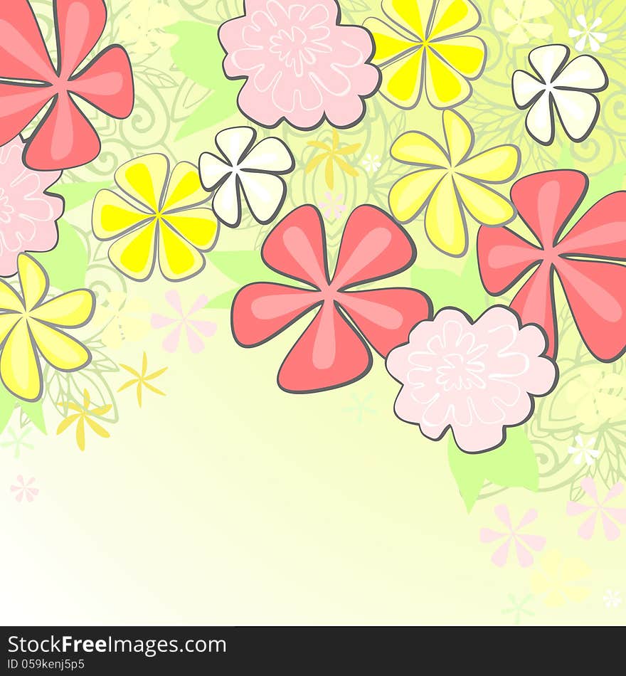 Spring floral background