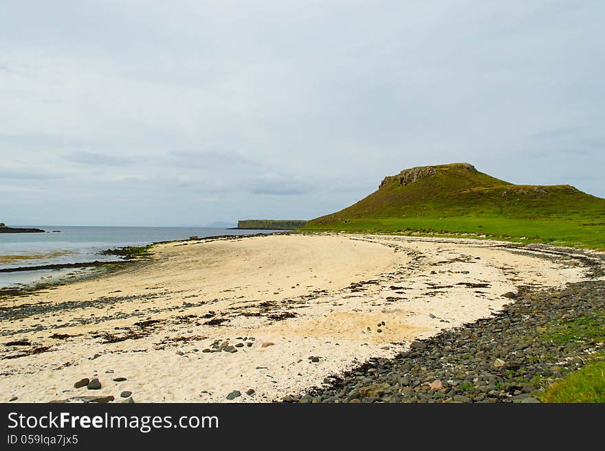 Coral Beach near Dunvegan on the isle of Skye, Scotland, United Kingdom. Coral Beach near Dunvegan on the isle of Skye, Scotland, United Kingdom