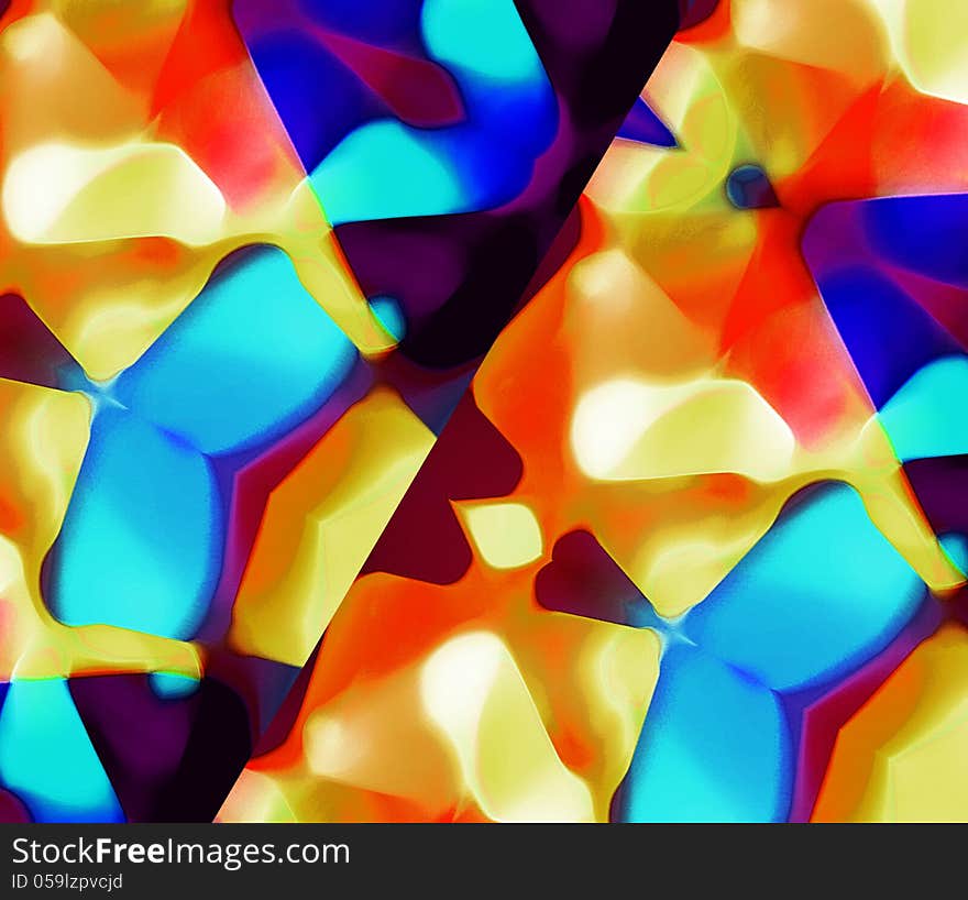 Abstract multicolored background texture with a vibrant and happy color scheme.