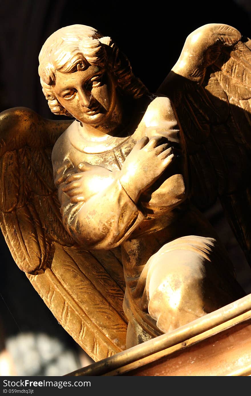 Figure of angel as a symbol of love, kindness, and suffering. Figure of angel as a symbol of love, kindness, and suffering