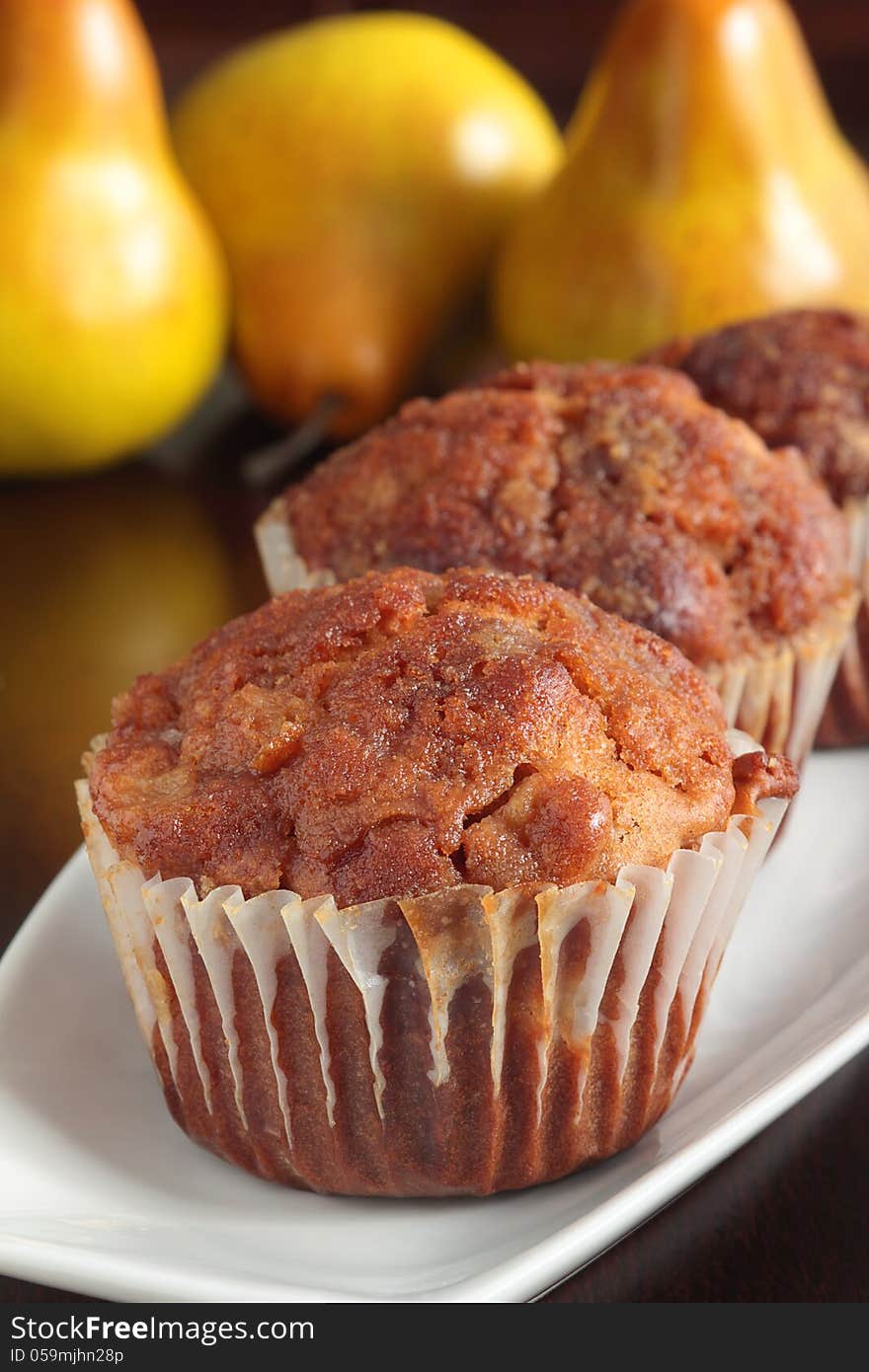 Pear muffins