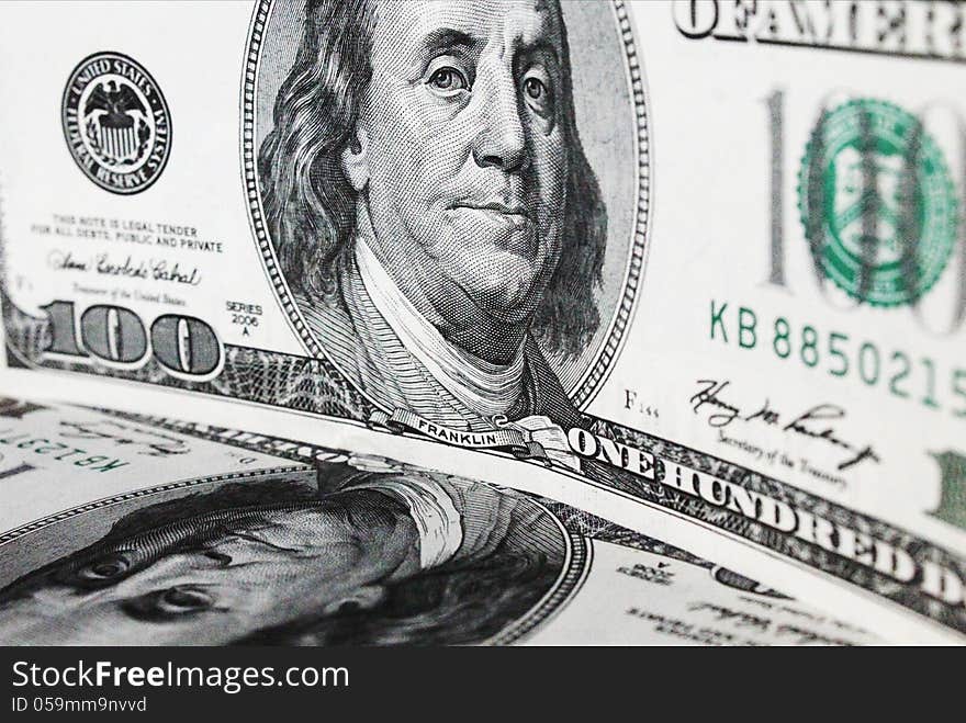 Close up of dollar bill