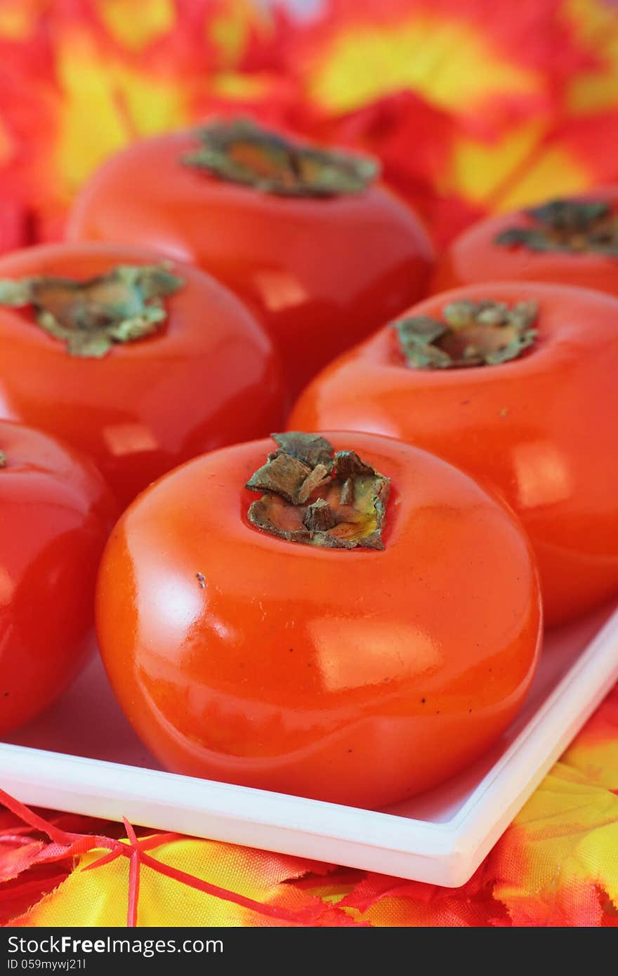 Persimmon in a harvest season