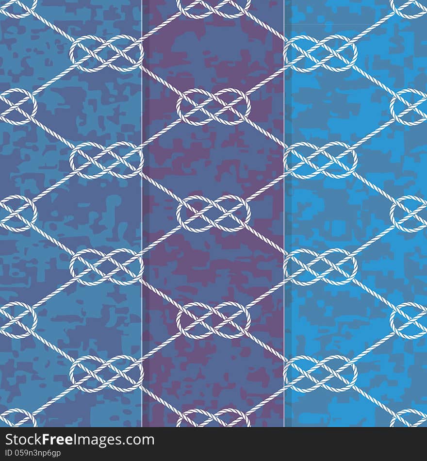 Set Of Three Seamless Figure 8 Background Patterns