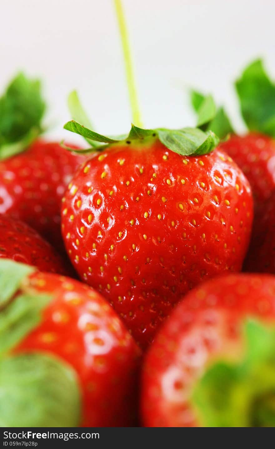 Close-up of delicious red strawberries. Close-up of delicious red strawberries