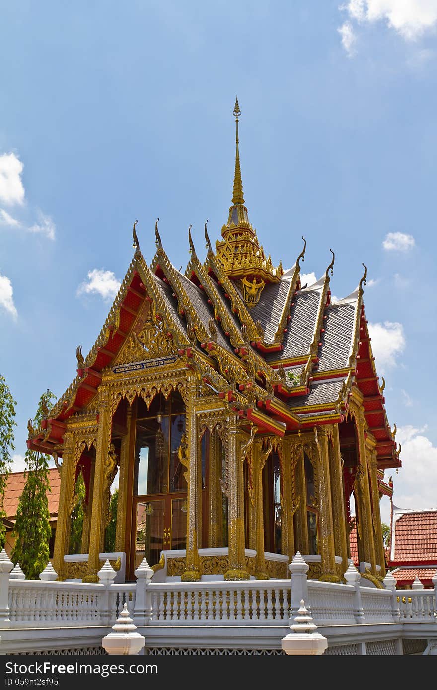 The temple in Thailand.