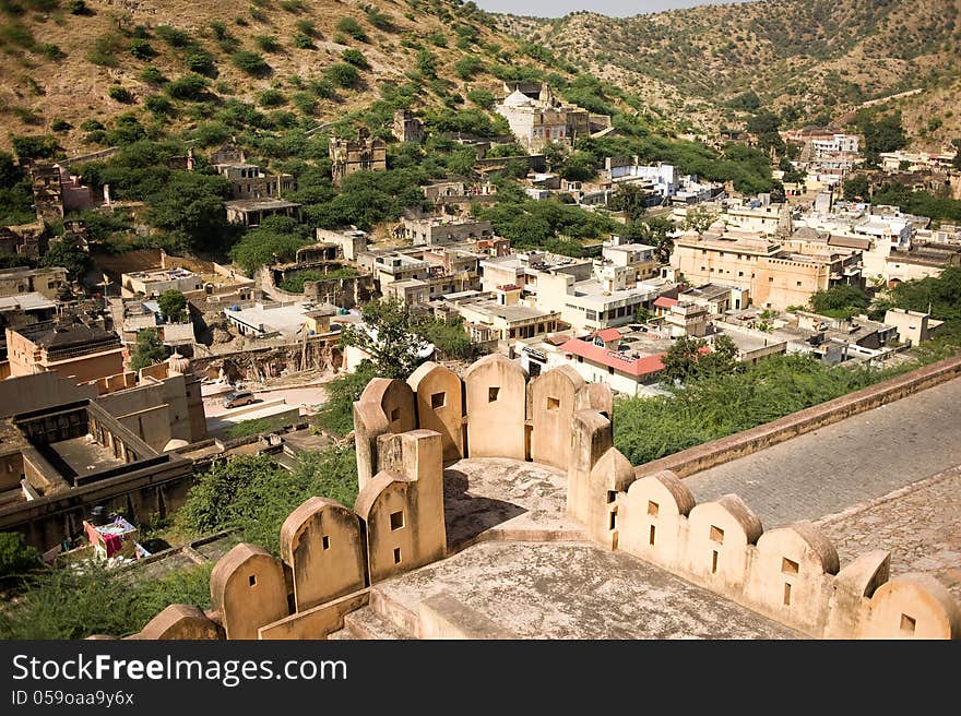 Amber Fort in jaipur in rajasthan state in india