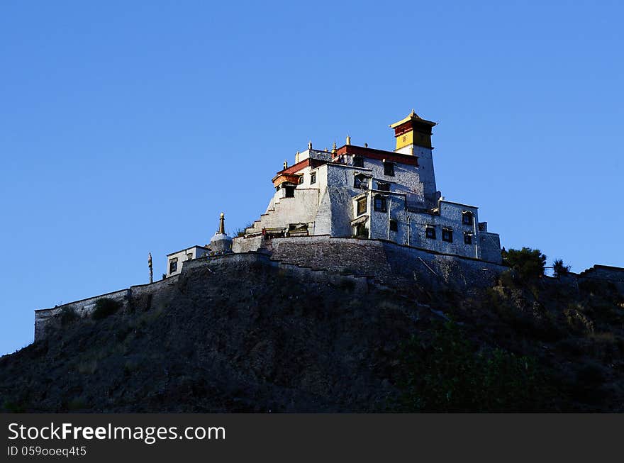 Tibetan style Temple. Tibet, China. Tibetan style Temple. Tibet, China.