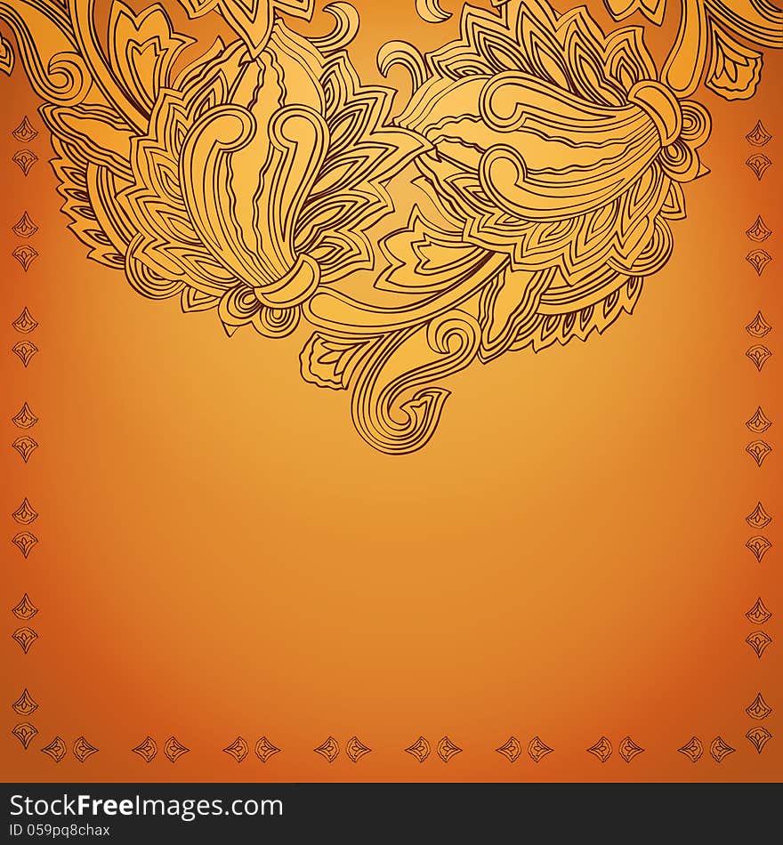 Indian henna background