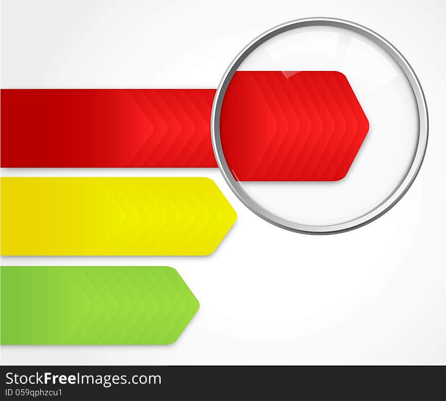 Magnifying Glass Showing Speed Bar