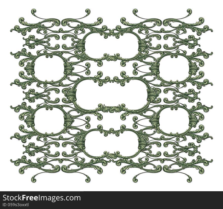 7 opening frame built from elements from a dollar bill. 7 opening frame built from elements from a dollar bill.