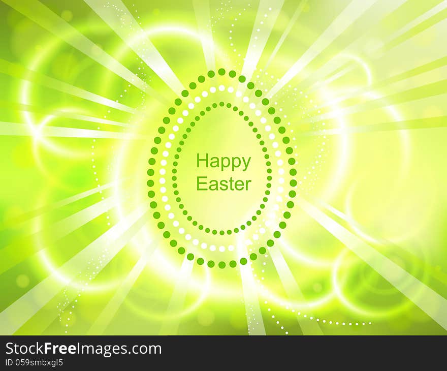 Beautiful green light Easter background. Beautiful green light Easter background