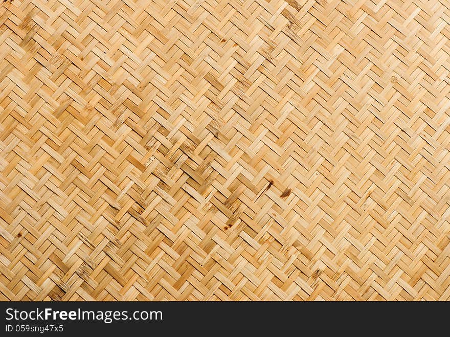 Bamboo weave pattern. The products are made of bamboo.