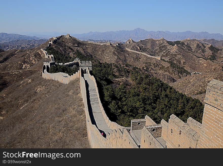 Mutian valley Great Wall in China in 2013. Mutian valley Great Wall in China in 2013.