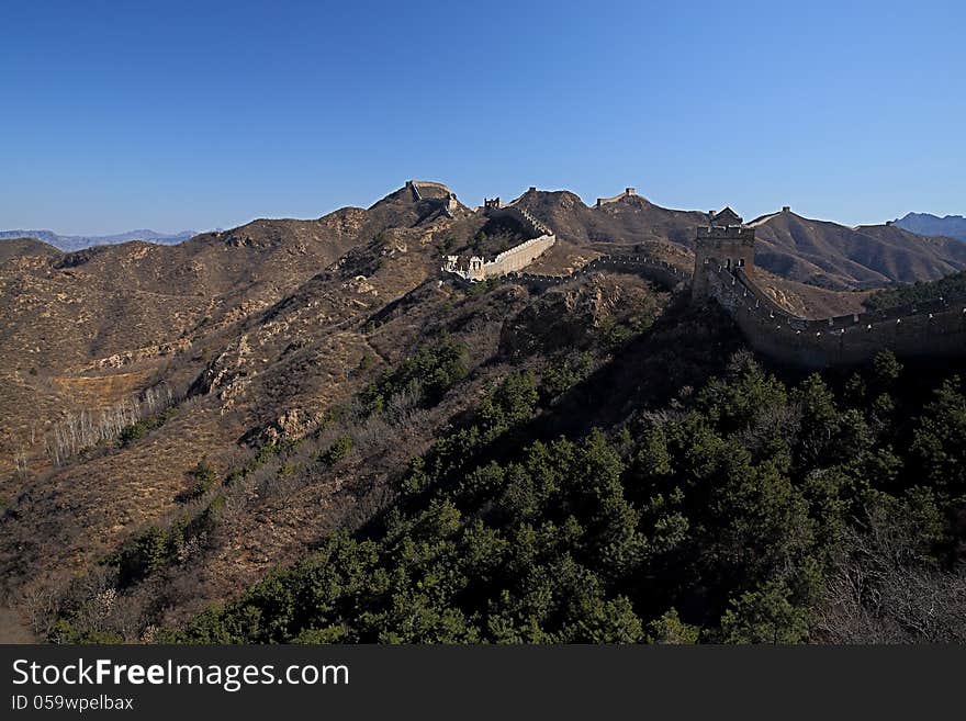 Mutian valley Great Wall take photos in China. Mutian valley Great Wall take photos in China