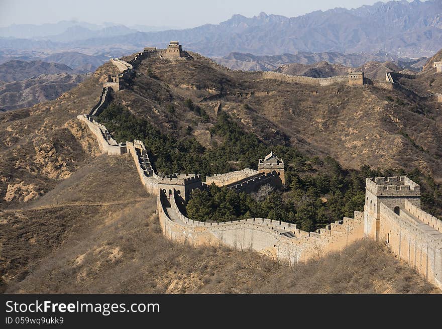 Mutian valley Great Wall take photos in China. Mutian valley Great Wall take photos in China