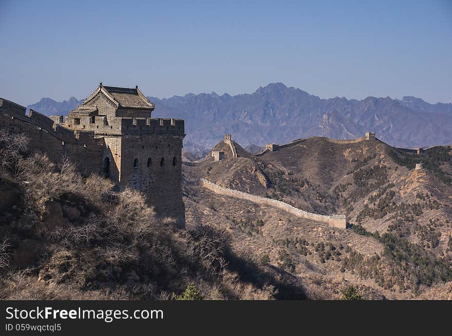 Mutian valley Great Wall take photos, in China. Mutian valley Great Wall take photos, in China