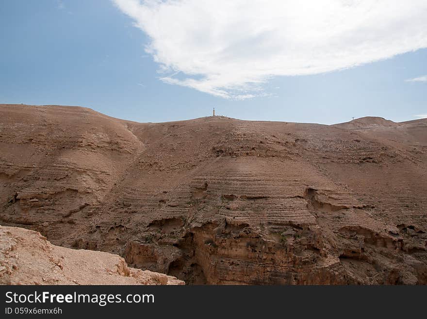 Wadi celt judean desert travel attraction in Israel. Wadi celt judean desert travel attraction in Israel