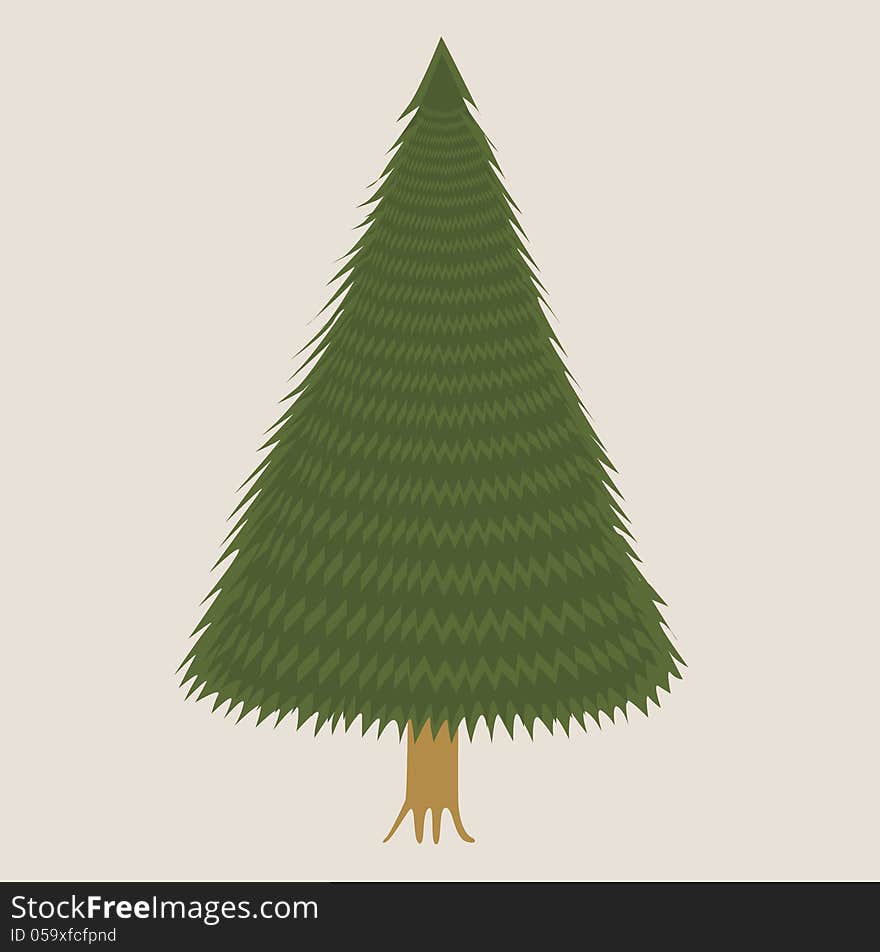 Fluffy fir-tree