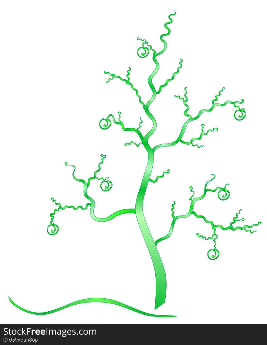 Fantasy Green Tree.